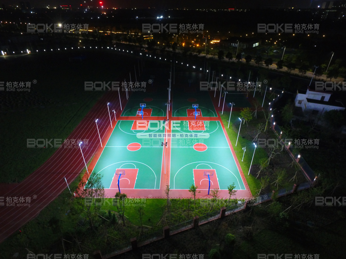 佛山励耘学校篮球场灯光