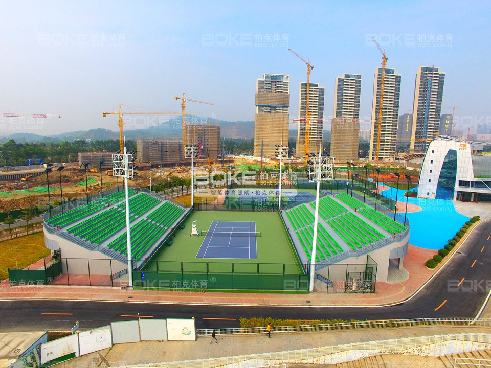 名称：南沙体育中心户外网球场灯光工程